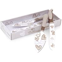 BRANDANI Batticuore - Cuchillo para Tartas y Servidor Antiadherente- Acero Inoxidable- Multicolor- Talla única